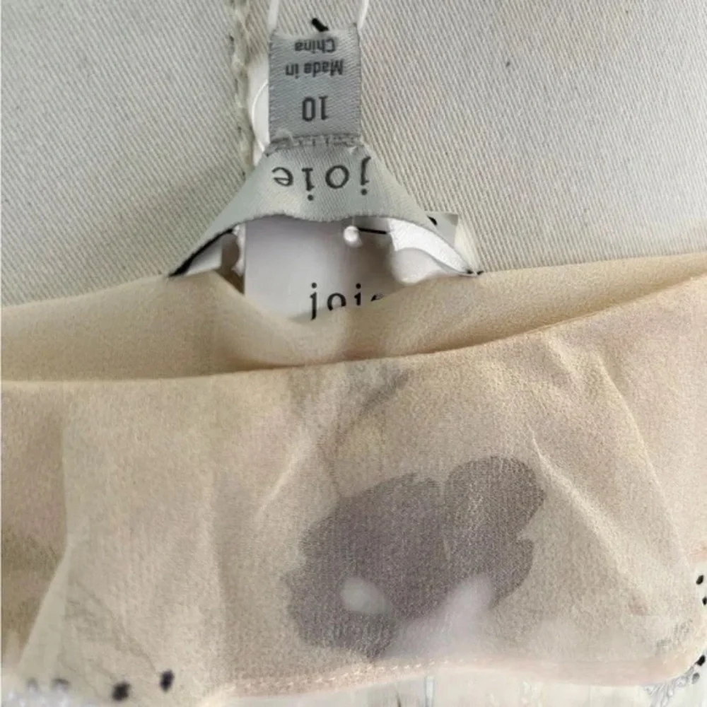 JOIE NWT Joie Cassiel Floral 100% Silk Ruffle Maxi Dress in Size 10 - Picture 6 of 10